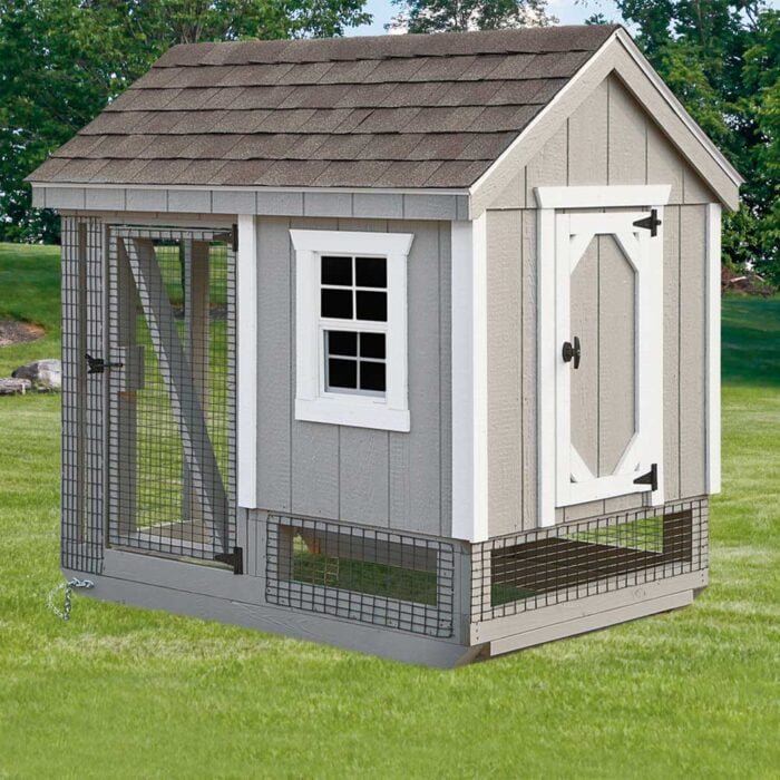 combination chicken coops 4x6 A46C 001