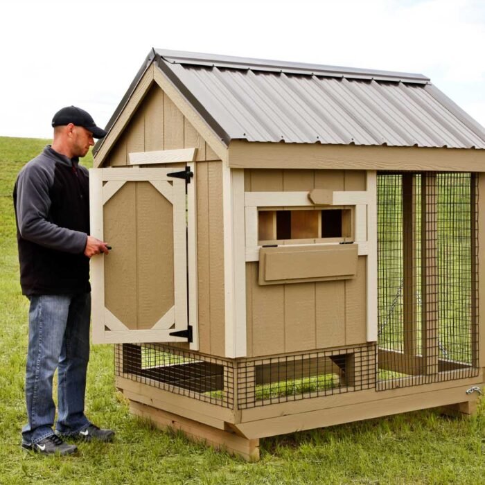 combination chicken coops 4x6 A46C 003