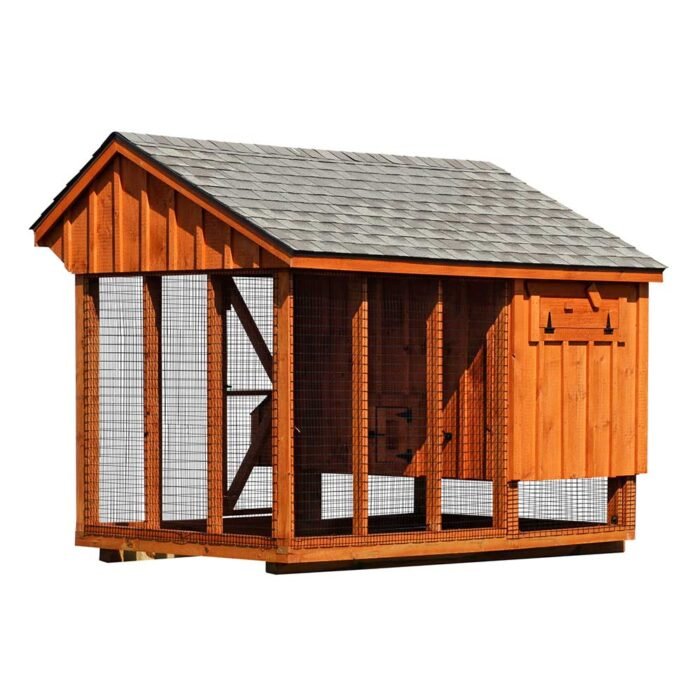 combination chicken coops 6x10 Q610C 002