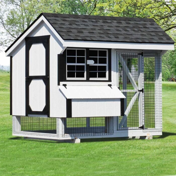 combination chicken coops 6x8 Q68C 004